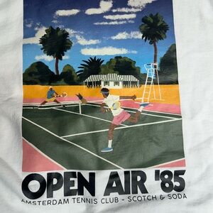 Scotch & Soda White SweatShirt Long Sleeve